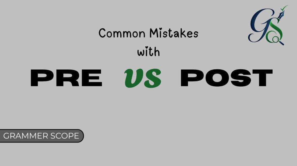 Pre vs Post