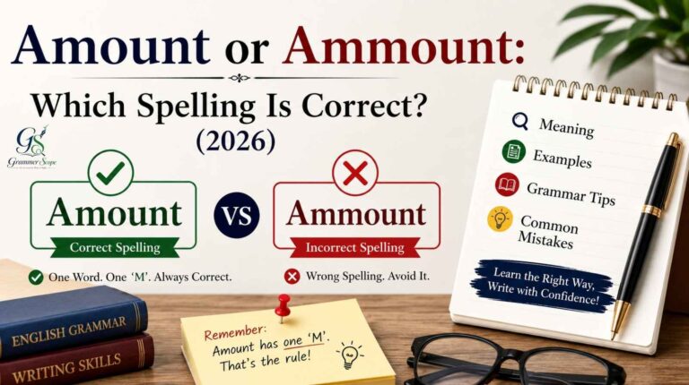 Amount Or Ammount