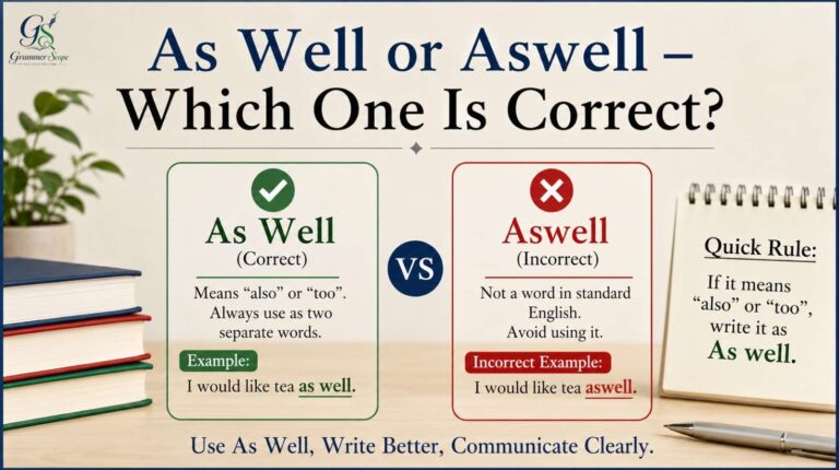 As Well or Aswell – Which One Is Correct?