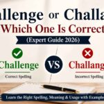 Challenge or Challange