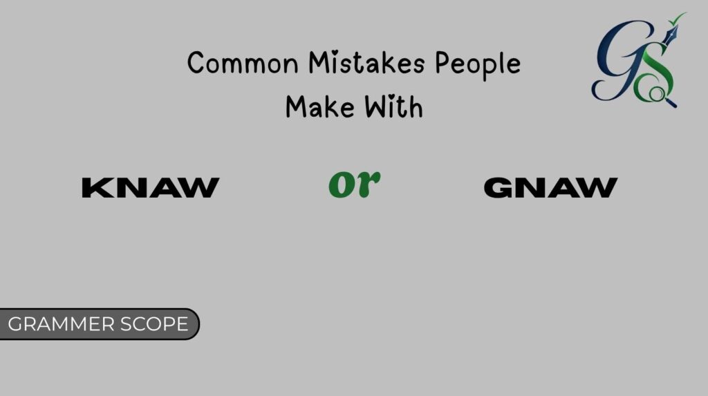 Common Mistakes People Make With Gnaw