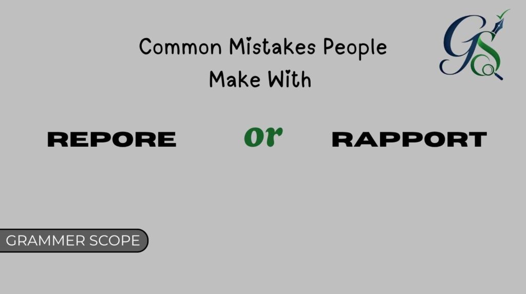 Common Mistakes People Make With Rapport