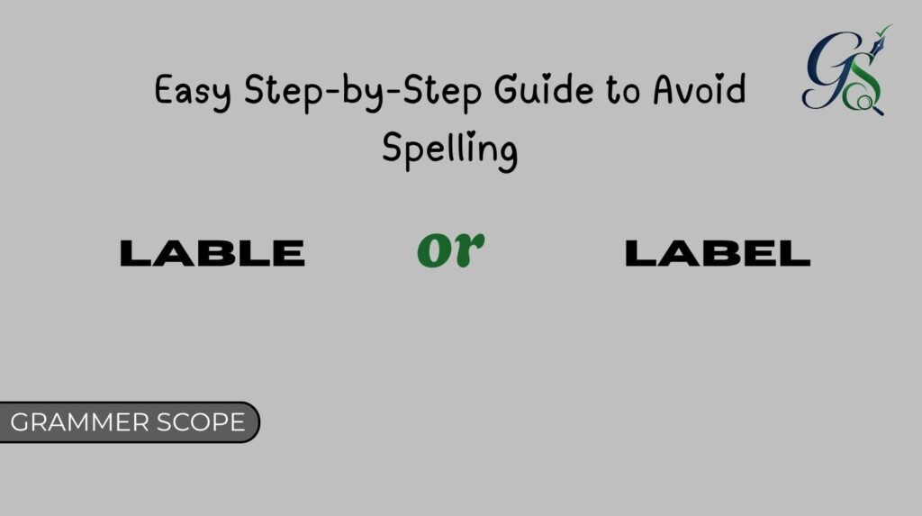 Lable or Label