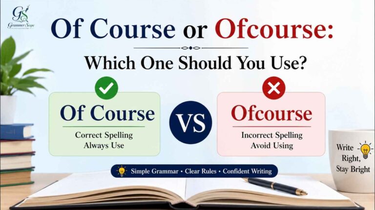 Of Course or Ofcourse
