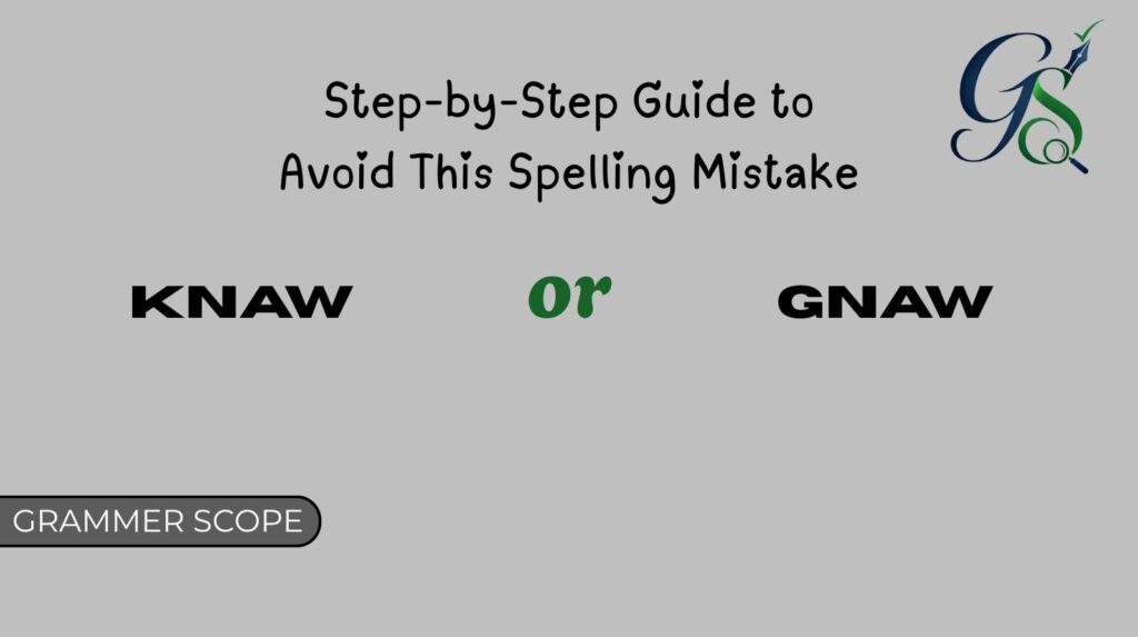 Step-by-Step Guide to Avoid This Spelling Mistake