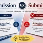 Submission vs Submittion
