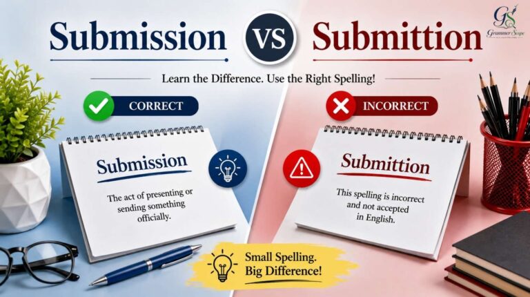 Submission vs Submittion