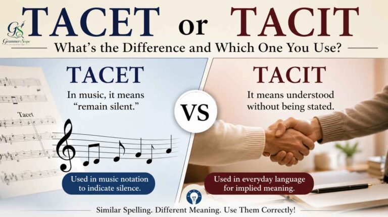 Tacet or Tacit