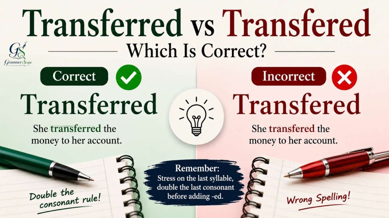 Transferred vs Transfered: Which Is Correct?