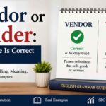 Vendor or Vender