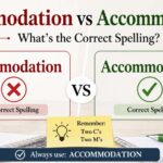 Accomodation vs Accommodation