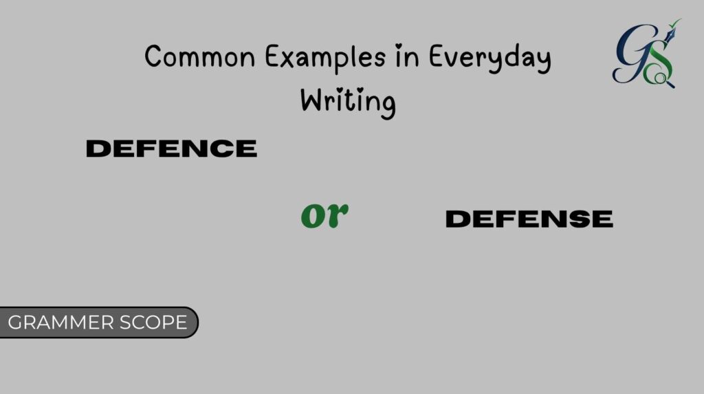 Defence or Defense