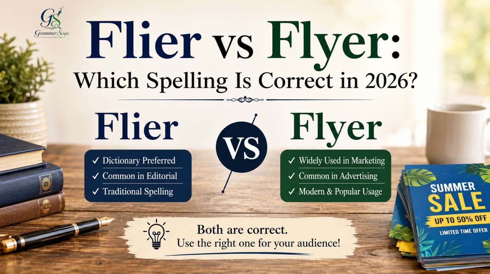Flier vs Flyer