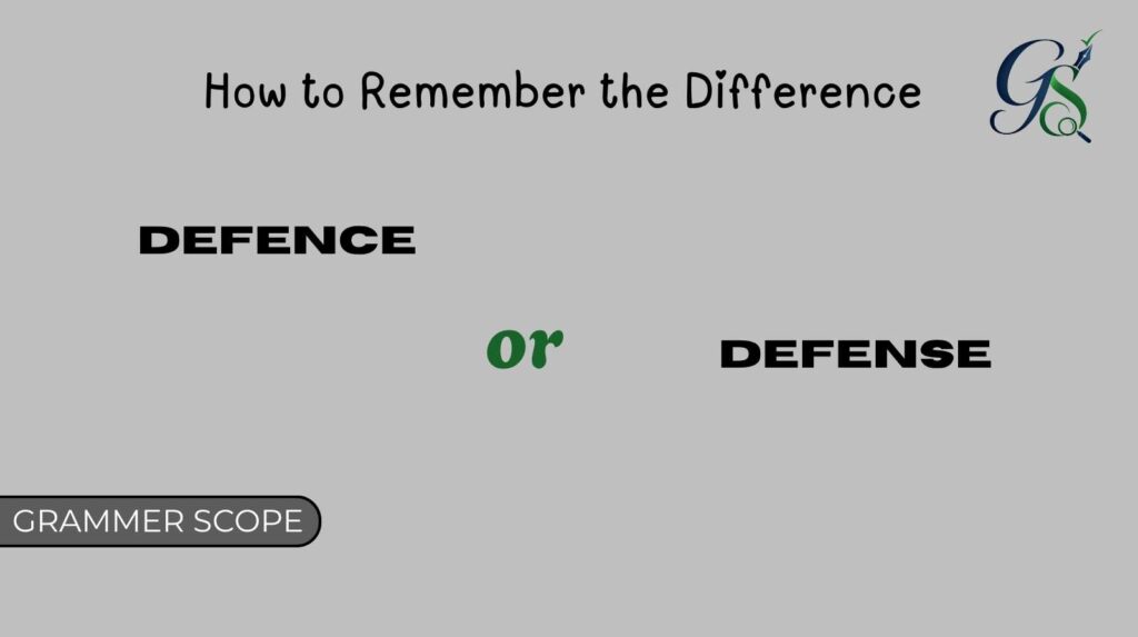 Defence or Defense