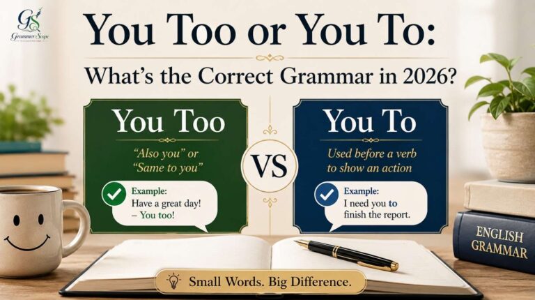 You Too or You To