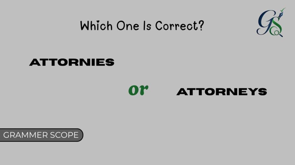 Attornies or Attorneys