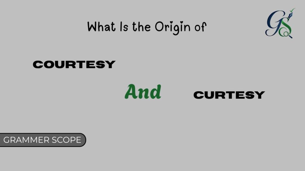 Courtesy And Curtesy