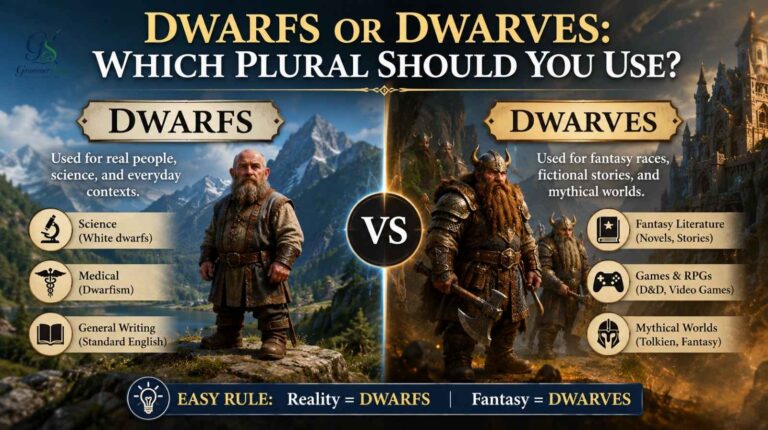 Dwarfs or Dwarves