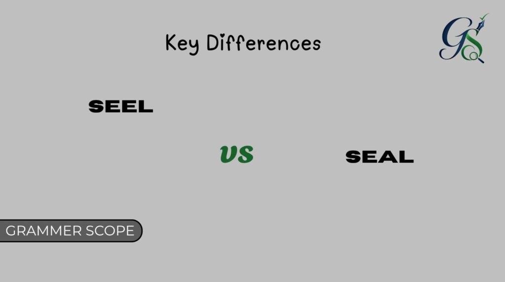 Seel vs Seal
