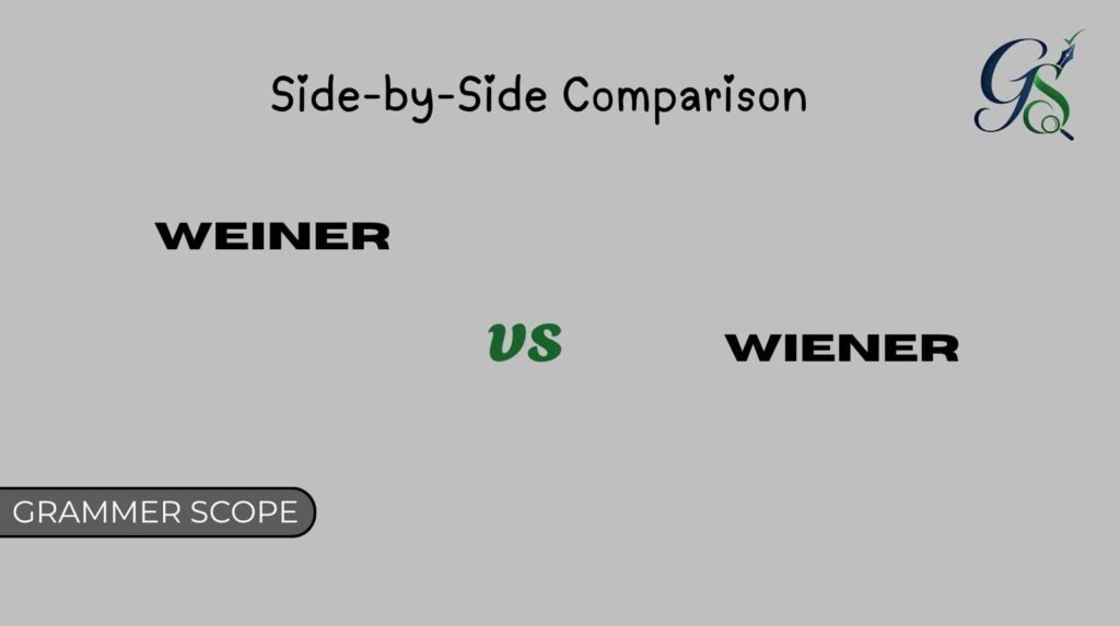 Weiner vs Wiener