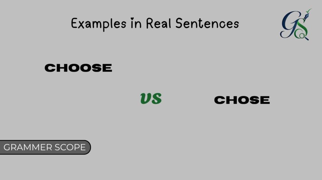 Choose vs Chose