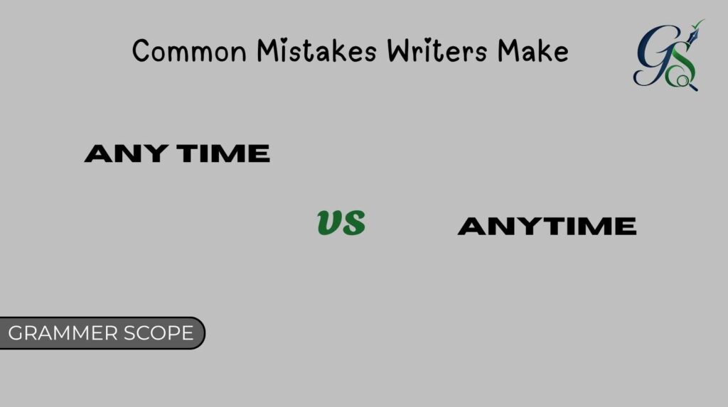 Any Time vs Anytime