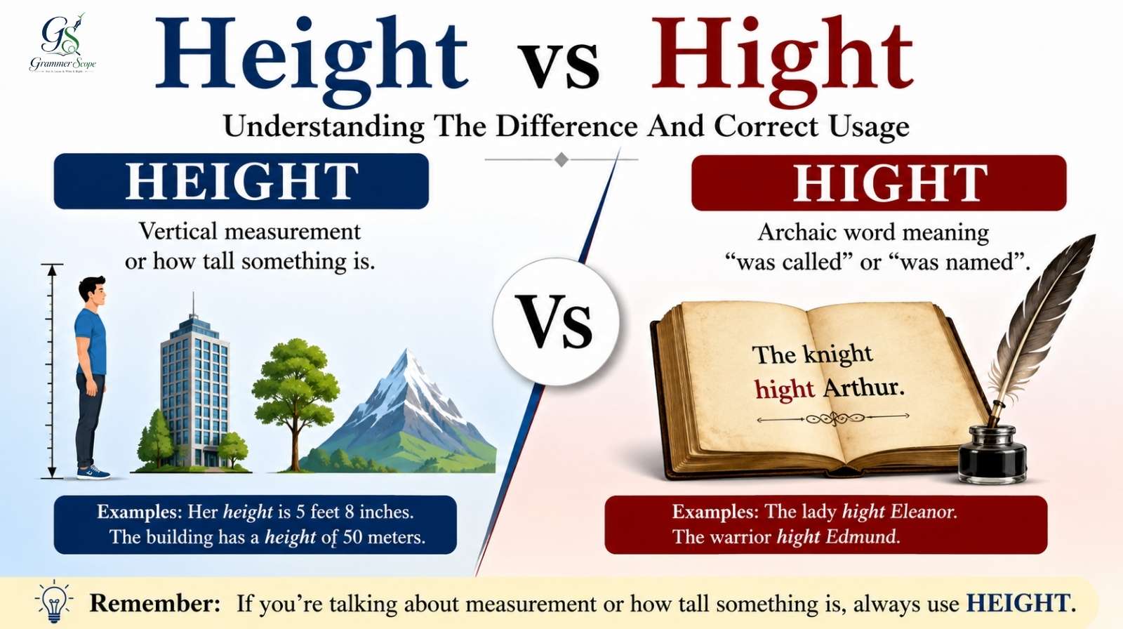 Height vs Hight