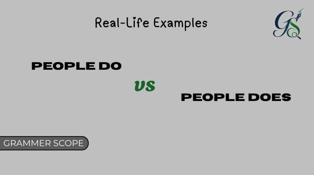 People Do vs Person Does