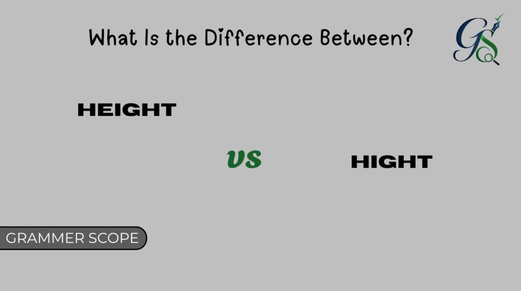 Height vs Hight