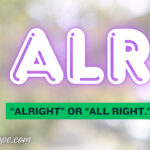 Alr Meaning