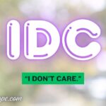IDC Meaning