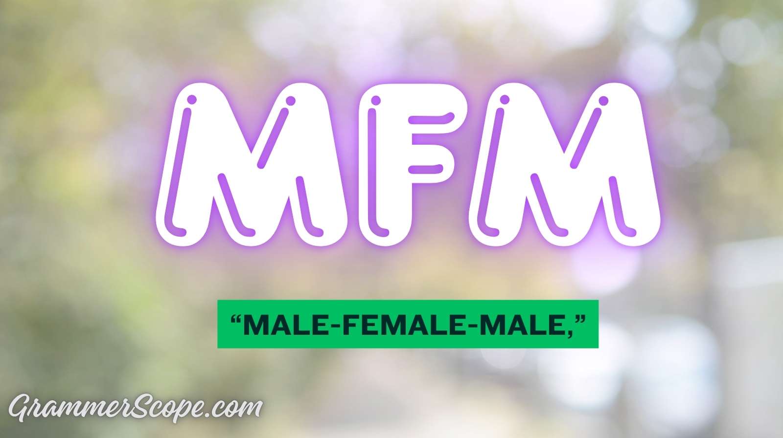 MFM Meaning