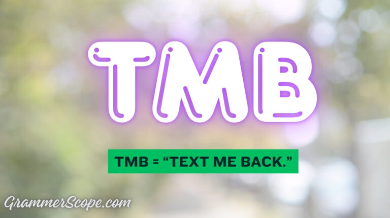 TMB Meaning
