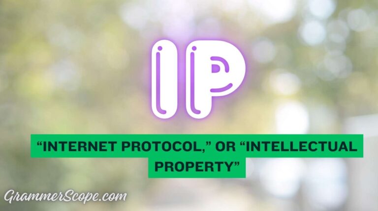 What Does IP Mean in Text