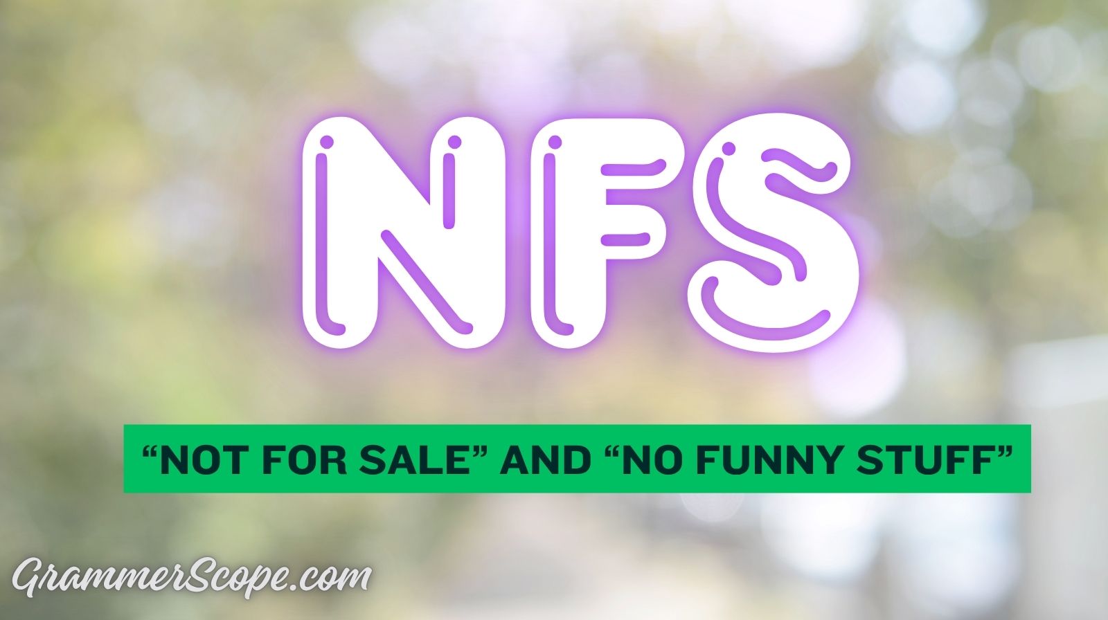 NFS Meaning